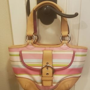 Colorful small Coach purse